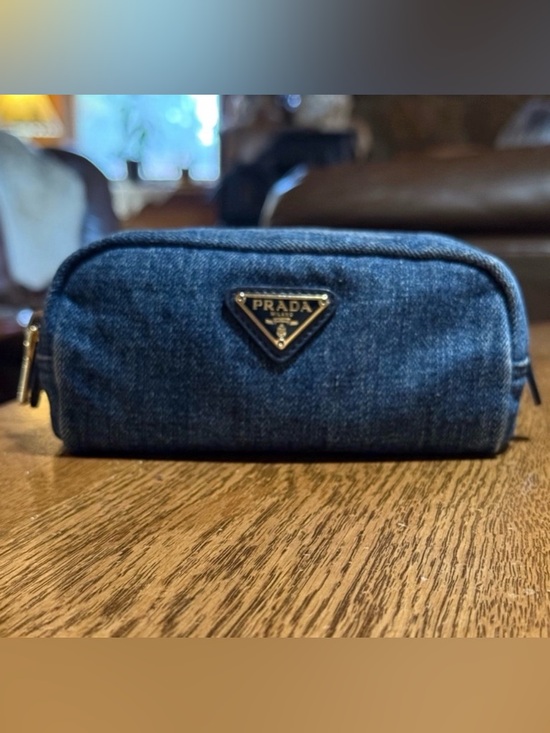 Prada Handbags - Prada Blue Denim Bag